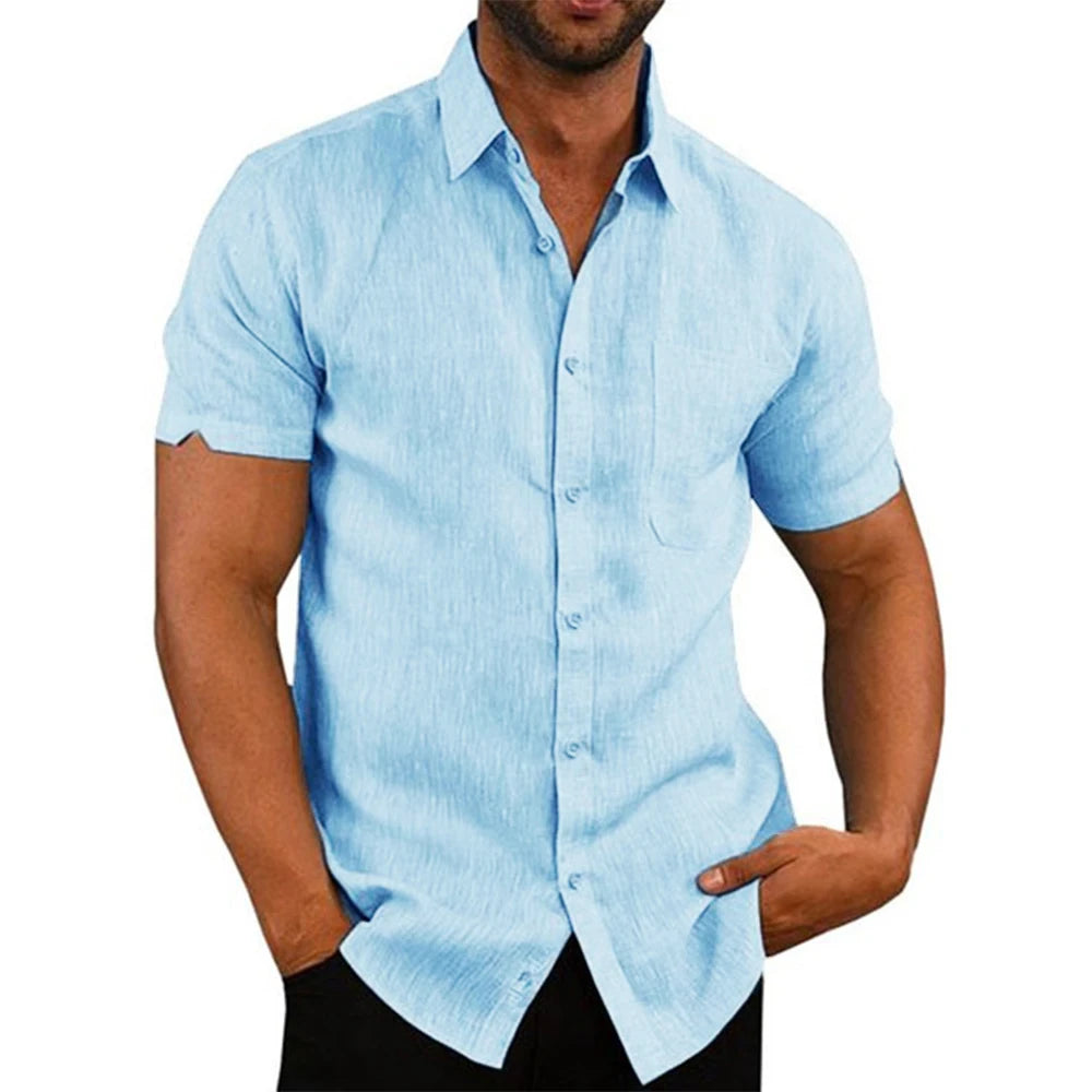 The Classic Linen Button-Down