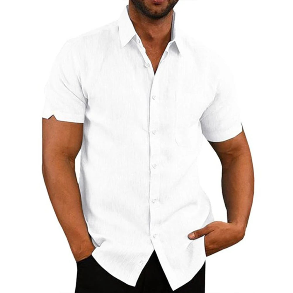 The Classic Linen Button-Down