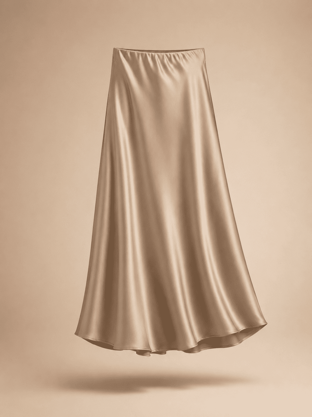 Classic Fluid Satin Skirt