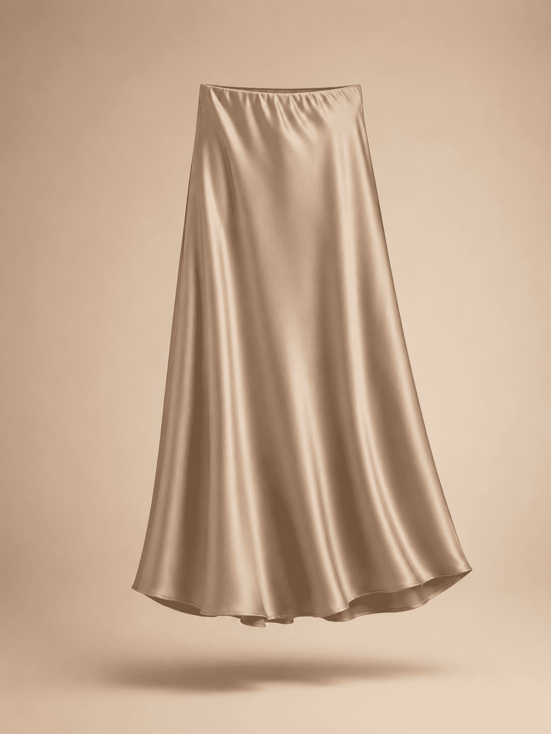 Classic Fluid Satin Skirt