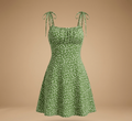 Tropical Print Beach Dress