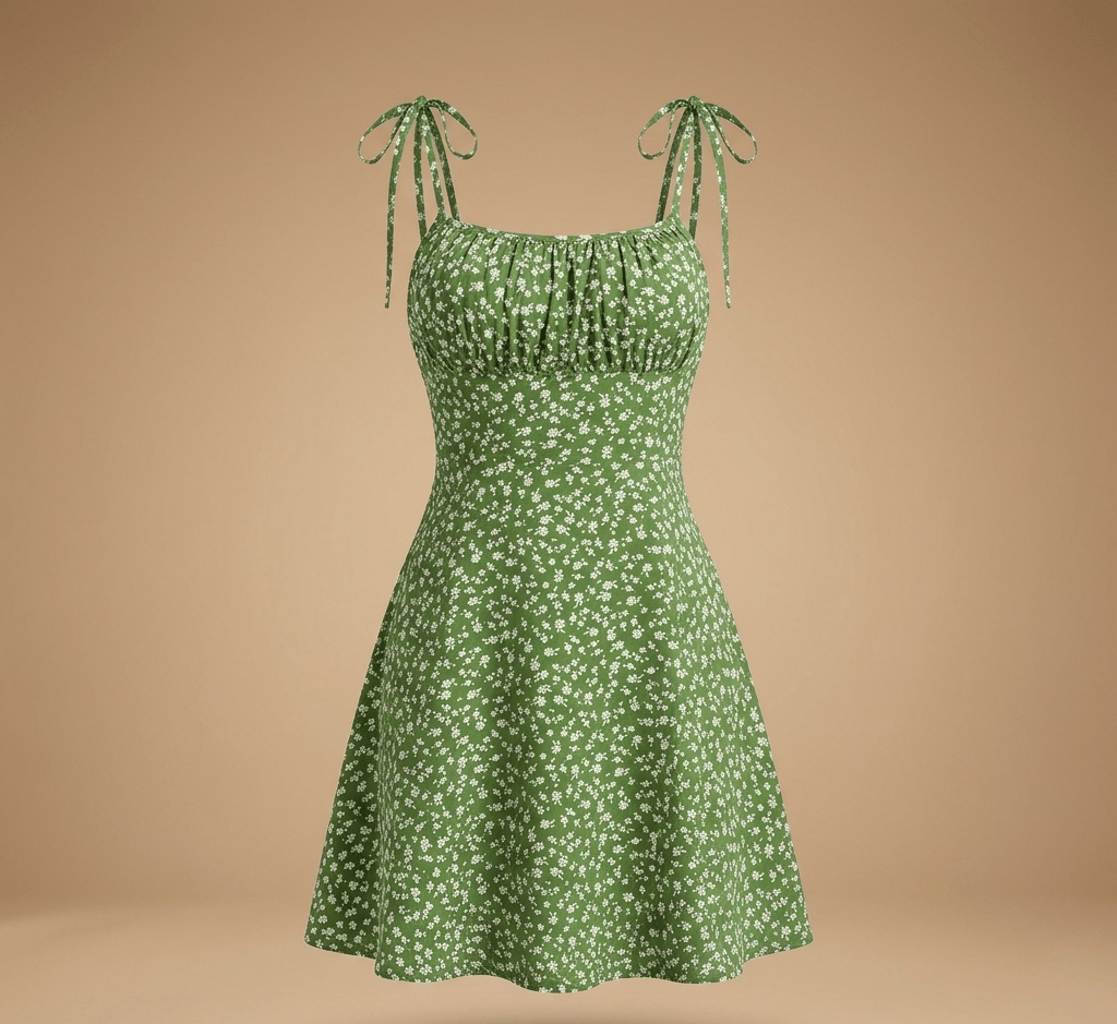 Tropical Print Beach Dress