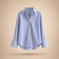 The Striped Stand-Collar Top