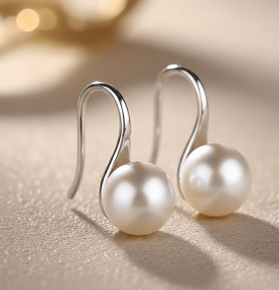 Black Freshwater Pearl Studs