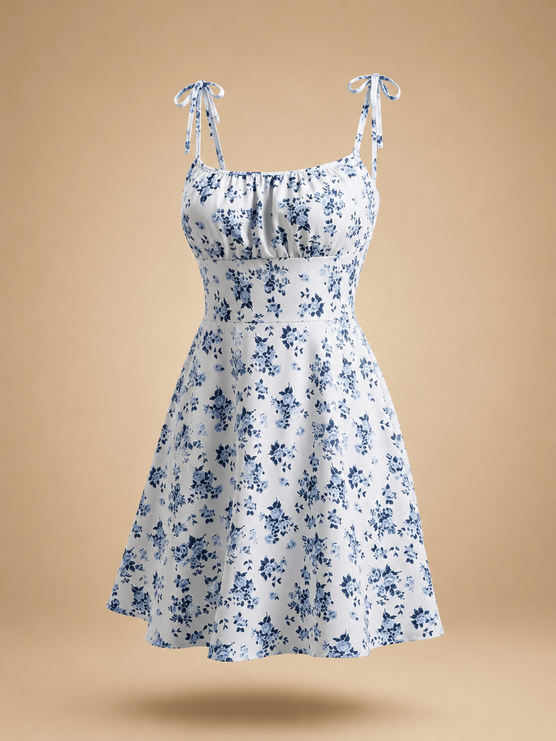 Tropical Print Beach Dress