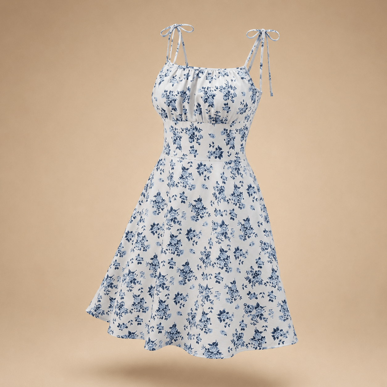 Tropical Print Beach Dress
