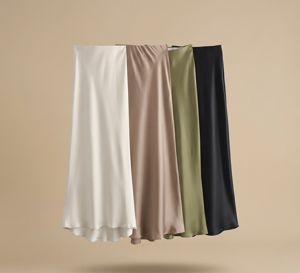 Classic Fluid Satin Skirt