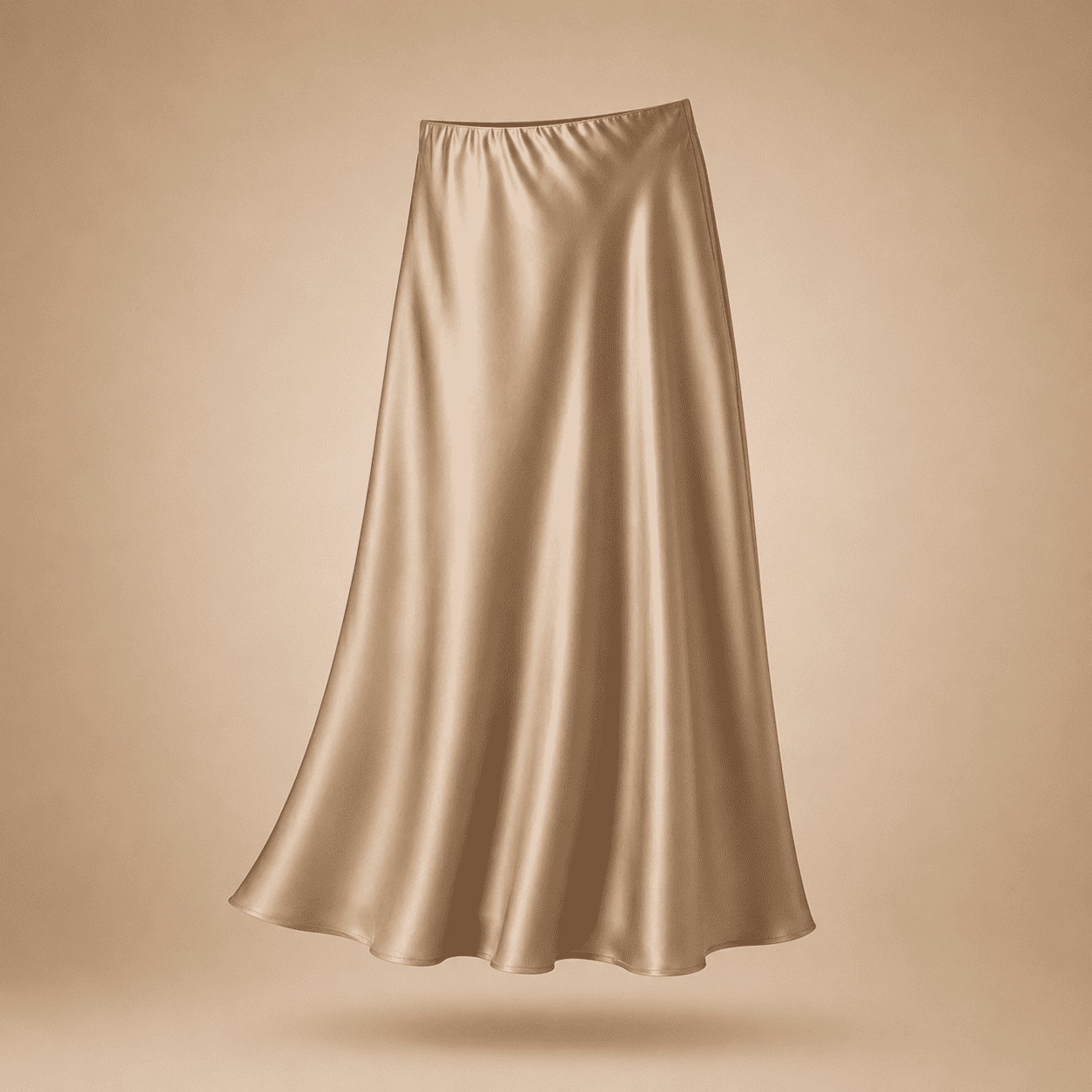 Classic Fluid Satin Skirt