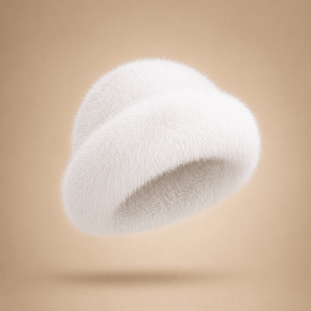 Knitted Mink & Fox Fur Beanie