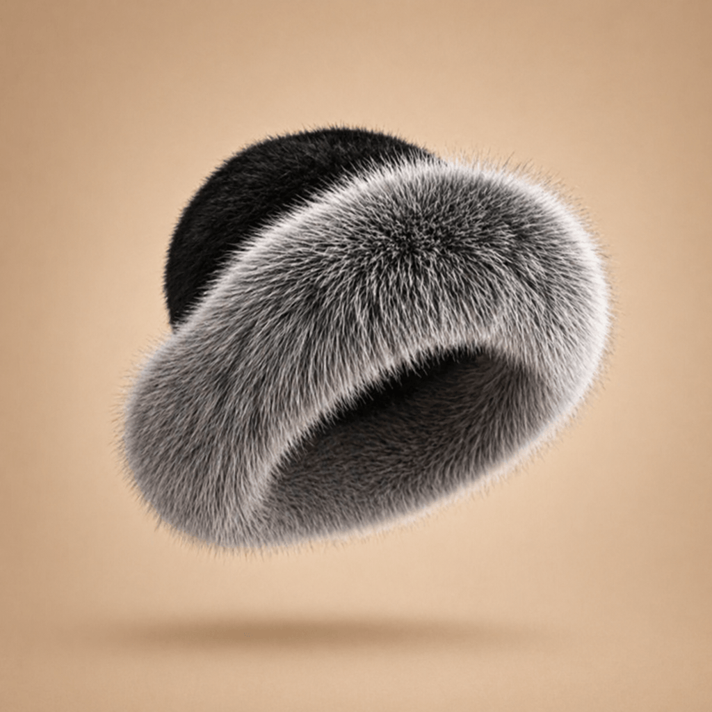 Knitted Mink & Fox Fur Beanie