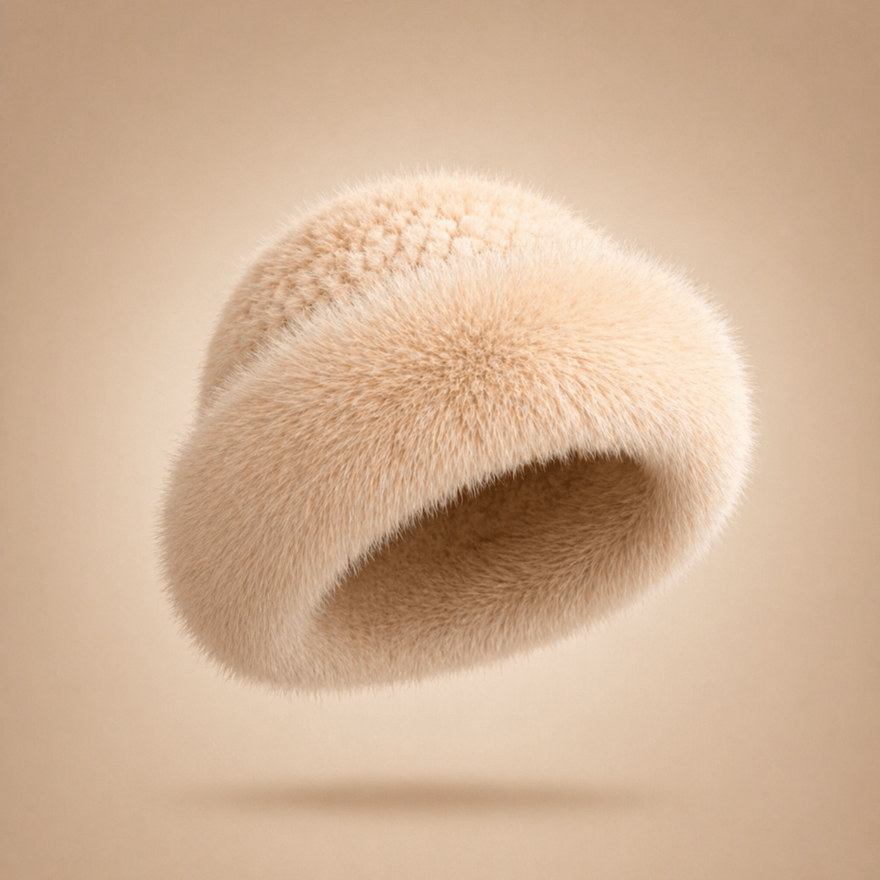 Knitted Mink & Fox Fur Beanie