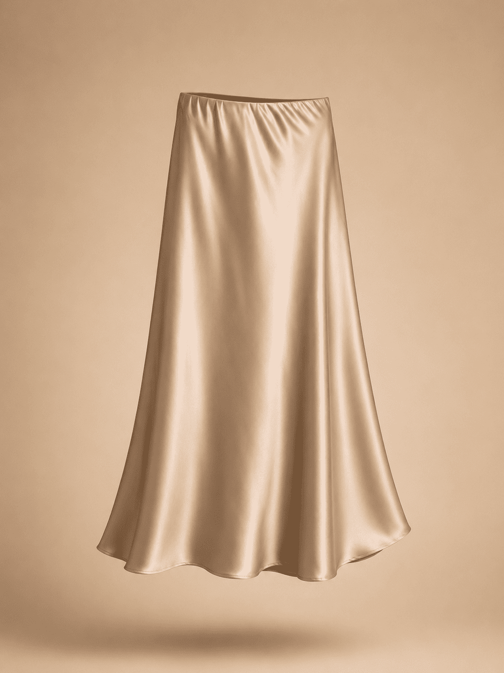 Classic Fluid Satin Skirt