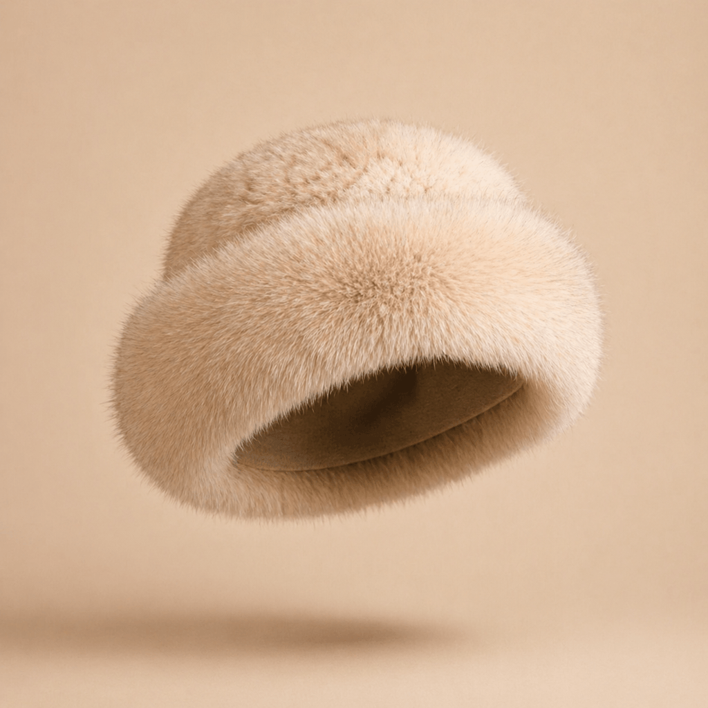 Knitted Mink & Fox Fur Beanie