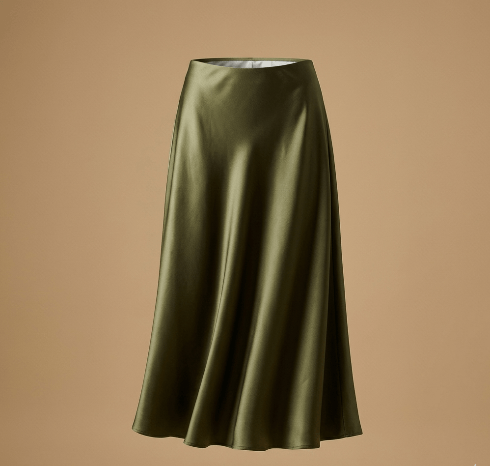 Classic Fluid Satin Skirt