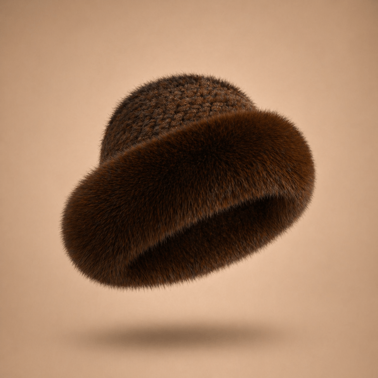 Knitted Mink & Fox Fur Beanie