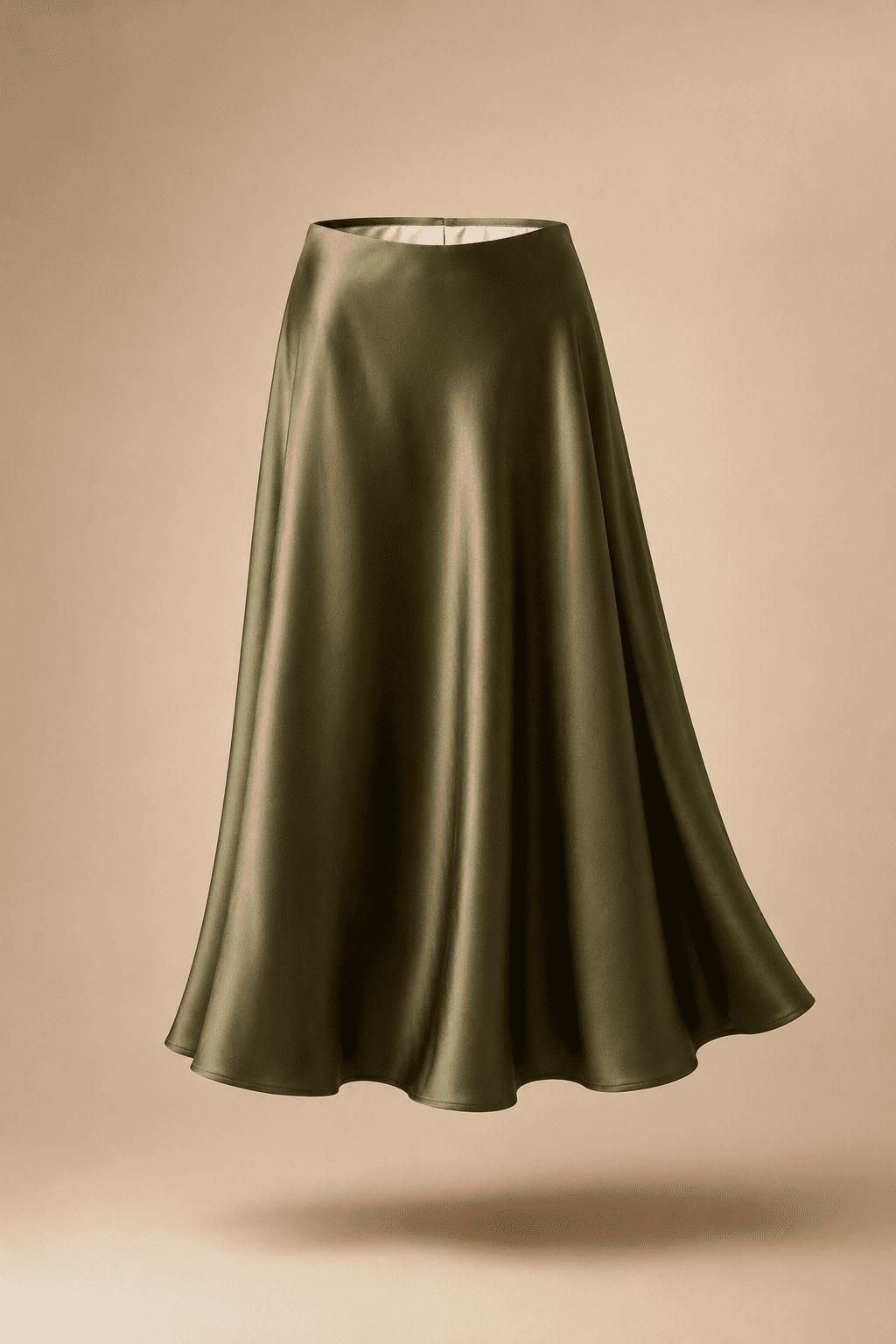 Classic Fluid Satin Skirt