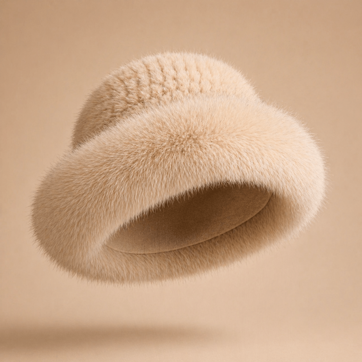 Knitted Mink & Fox Fur Beanie